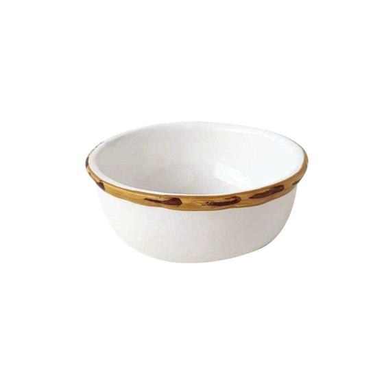 Imagem de Mini Bowl Branco com Borda de Bambu Scalla 1º linha
