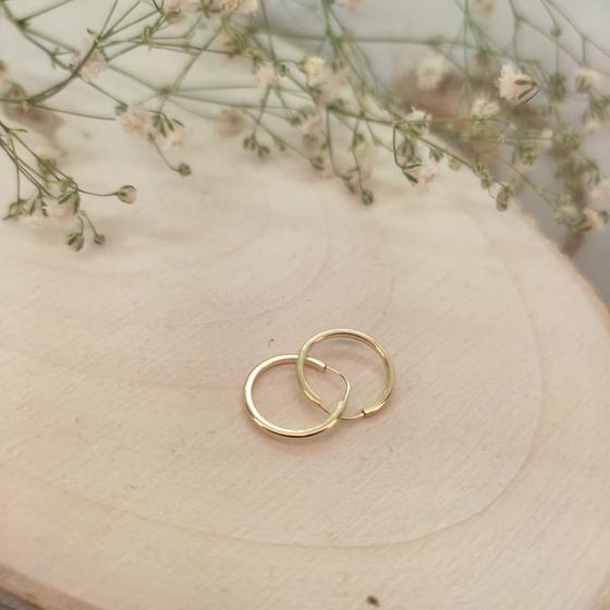 Mini Brinco Argola Cartilagem ou Segundo Furo Ouro 18K Menor preço em Mini Brinco Argola Cartilagem ou Segundo Furo Ouro 18K