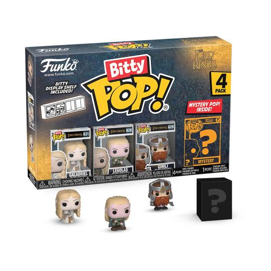 Imagem de Mini brinquedos colecionáveis, pacote com 4, Funko Bitty Pop! O Senhor dos Anéis