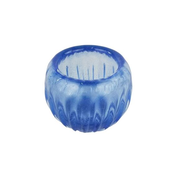 Imagem de Mini Cachepot de Murano - Vasinho Cor Azul Safira Suave