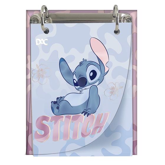 Imagem de Mini Caderno Argolado Stitch Com Fichas 80 Folhas - DAC
