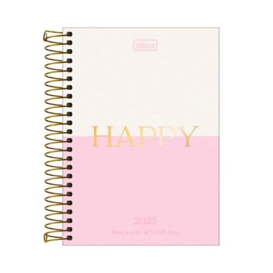 Imagem de Mini Caderno Happy 80 Folhas  - Tilibra