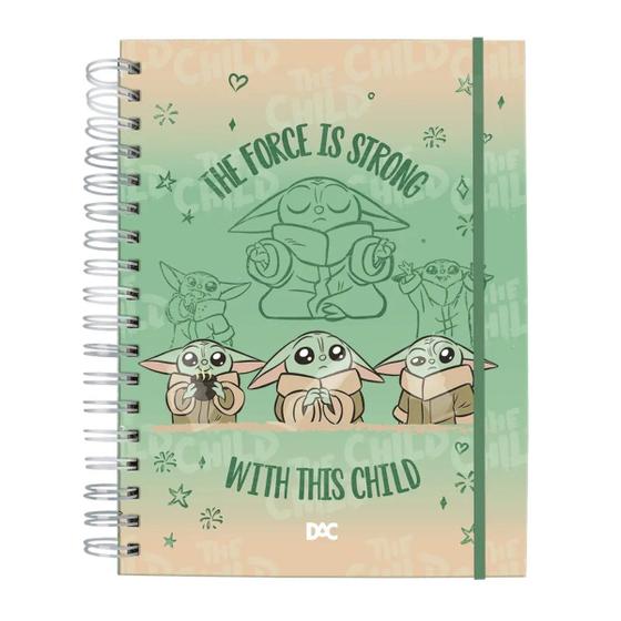 Imagem de Mini Caderno Smart Yoda Star Wars Folhas Removível 80 folhas