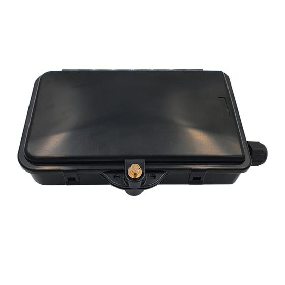 Imagem de Mini Caixa De Atendimento Óptica Cto Ftth 4fo Preta Multitoc