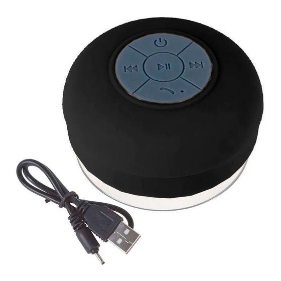 Imagem de Mini Caixa de Som à Prova D'água Bluetooth USB Preto
