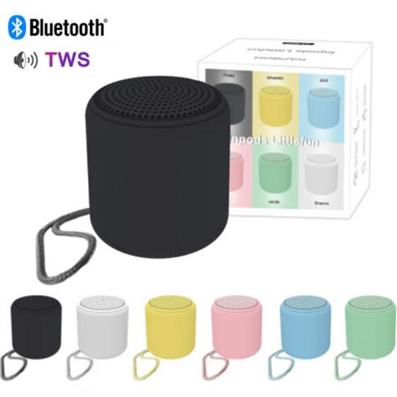 Imagem de Mini caixa de som bluetooth TWS colorida inpods - KA8539