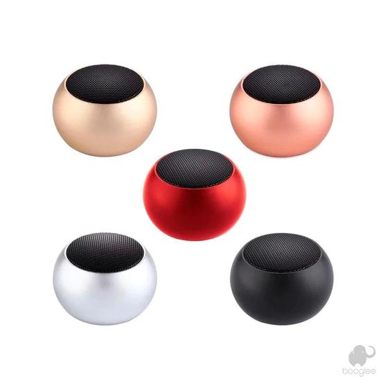 Imagem de Mini Caixa de Som Bluetooth Tws Metal Mini Speaker Amplificada 3w - Booglee