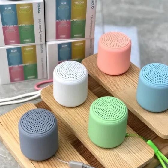 Imagem de Mini Caixa De Som Inpods Little Fun Macaron Portátil Bluetooth 