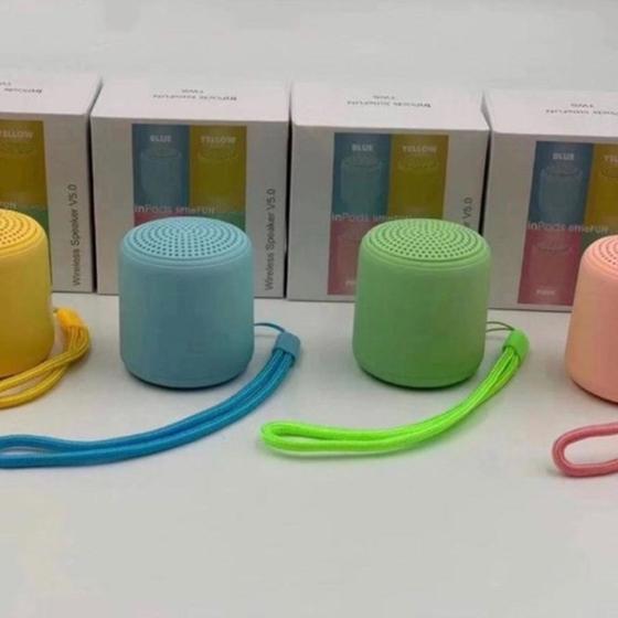 Imagem de Mini Caixa de Som Inpods Little Fun TWS Bluetooth Colorida
