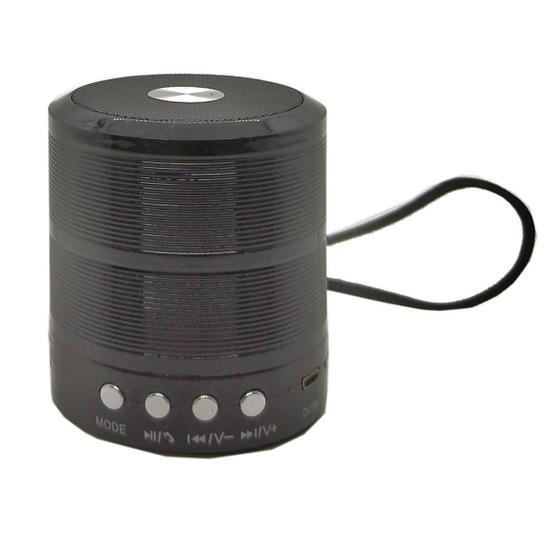 Imagem de Mini Caixa De Som Portátil Bluetooth MP3 WS - 887 Preta