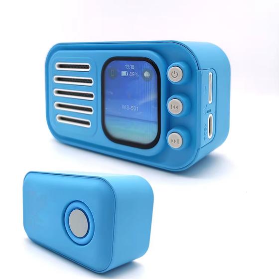 Imagem de Mini Caixa de Som WS-501 Bluetooth Portátil com Funções Touch e Alta Qualidade