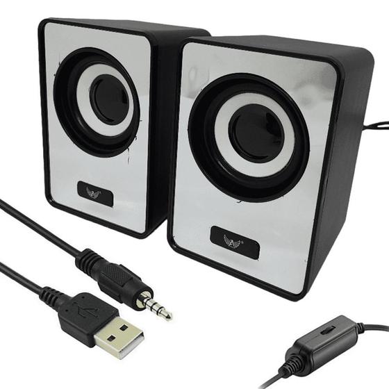 Imagem de Mini Caixinha De Som Estéreo Mp3 3w Rms Para Computadores Al3083PR