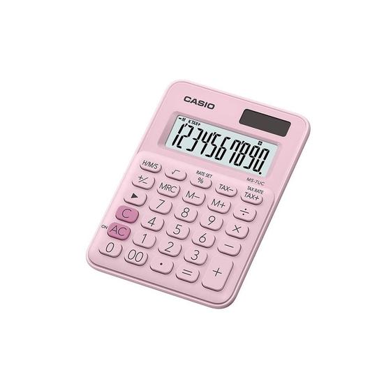 Imagem de Mini Calculadora Casio de mesa c/ visor amplo 10 dígitos