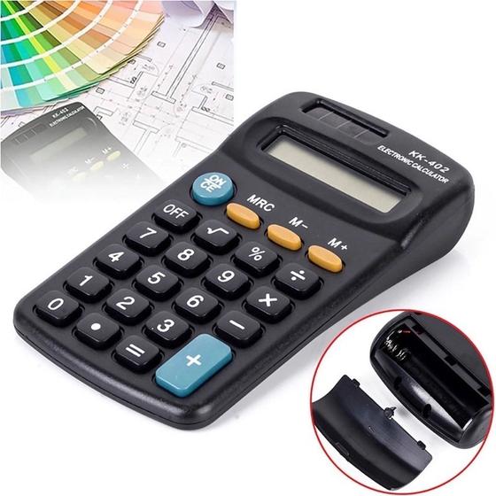 Imagem de Mini calculadora portátil resistente De Bolso Pequena 08 Dígitos kk-402