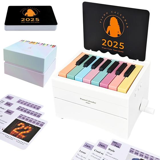 Imagem de Mini Calendário Piano 2025 Swift - Tocável com 52 Partituras