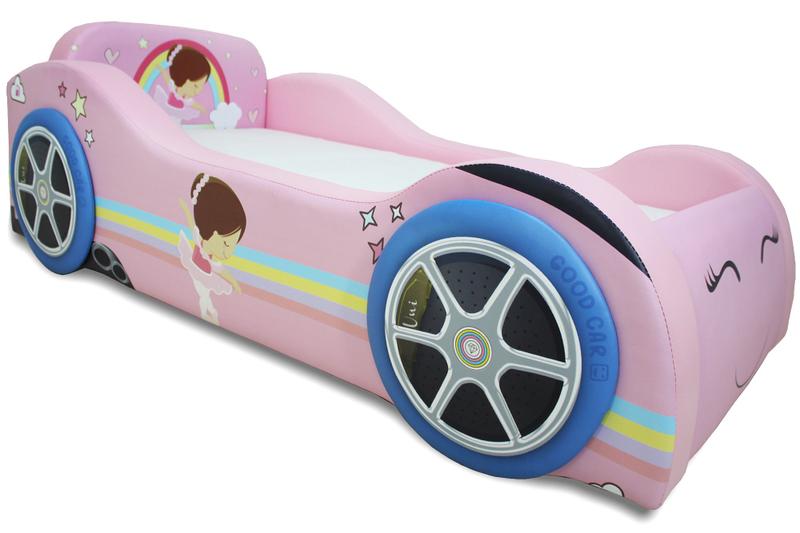 Imagem de Mini Cama Baby Bailarina com rodas sobrepostas - cor rosa