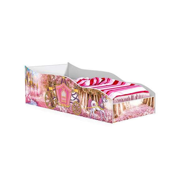 Imagem de Mini Cama Carro Juvenil Mágico Princesa Com Colchão