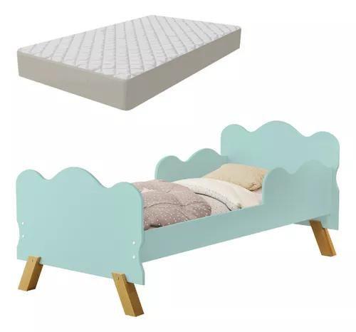 Imagem de Mini Cama Infantil Angel para Quarto de Criança com Colchão Juvenil