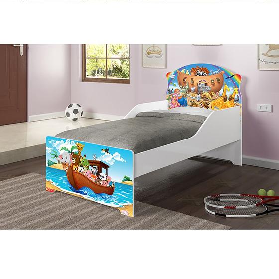 Mini Cama Infantil Arca de Noé Com Colchão, Quarto Criança Menor preço em Mini Cama Infantil Arca de Noé Com Colchão, Quarto Criança