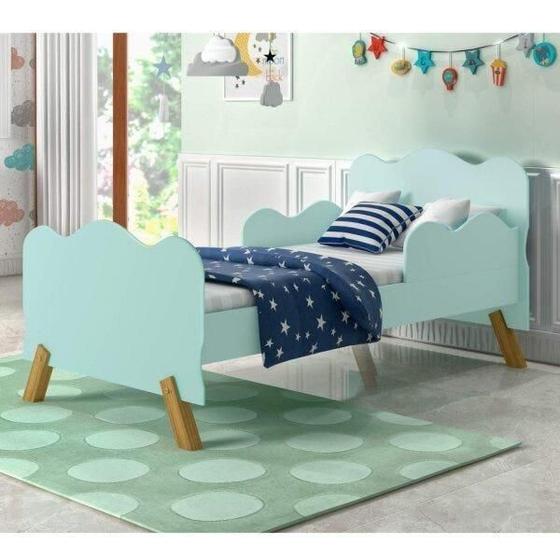 Imagem de Mini Cama Infantil com Proteção Lateral Menta