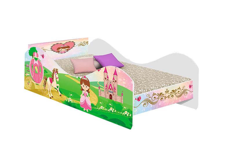 Imagem de Mini Cama Infantil Princesa Bela Com Colchão 