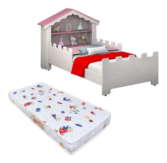 Imagem de Mini Cama Infantil Princesas Casinha Com Colchão