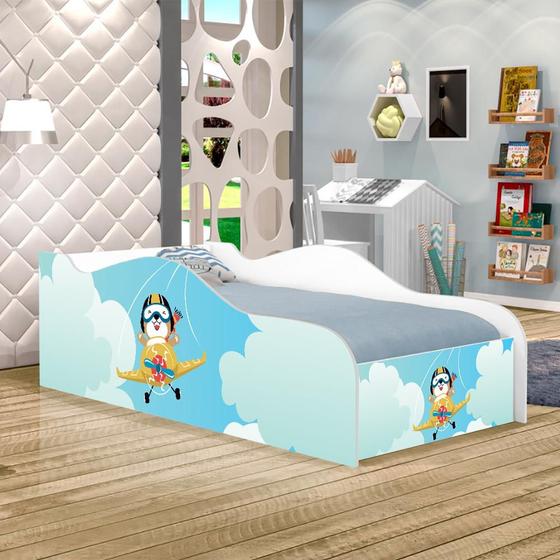 Imagem de Mini Cama Like Aviãozinho Infantil Com Colchão