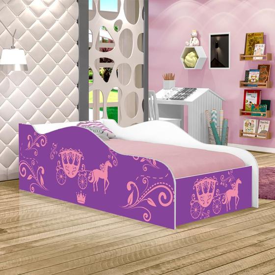 Imagem de Mini Cama Like Carruagem e Cavalo Infantil Com Colchão