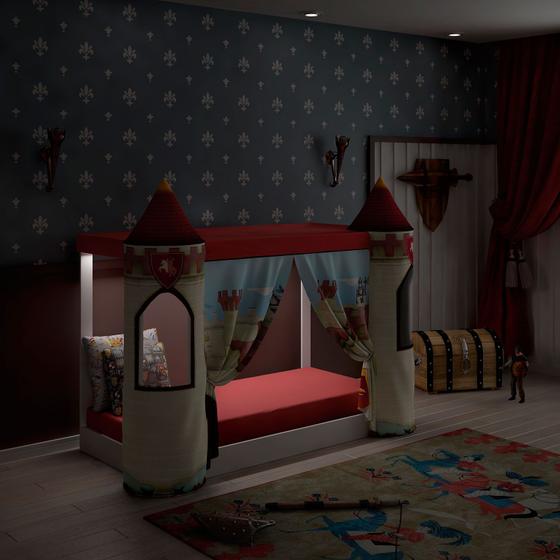 Imagem de Mini Cama Montessoriana Infantil Forte com Iluminação Led