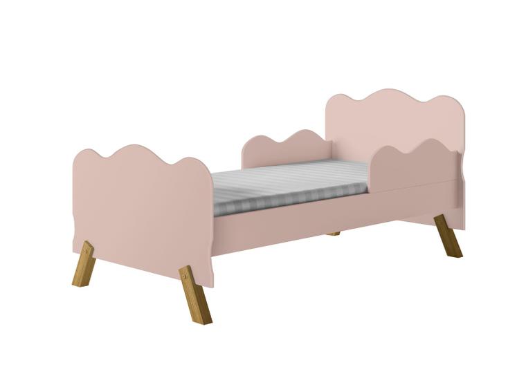 Imagem de Mini Cama Retro Angel Rosa com Proteção Lateral