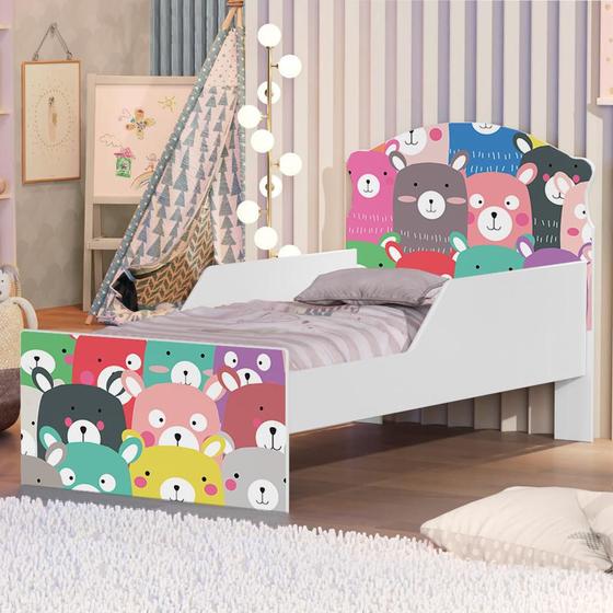 Imagem de Mini Cama Ursinhos Coloridos