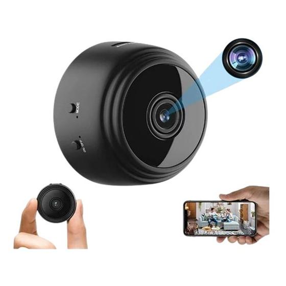 Imagem de Mini Câmera A9 com Sensor e Visão Noturna WiFi