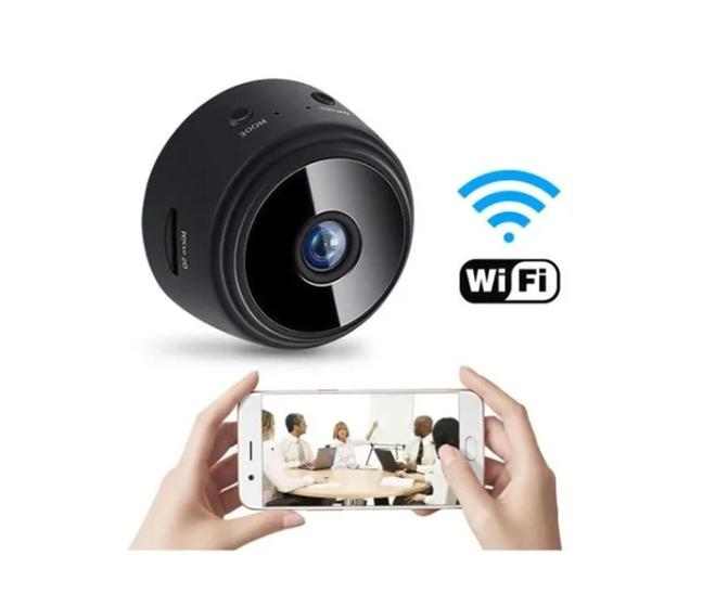 Imagem de Mini Câmera de Segurança Espiã Wifi Visão Noturna 1080P HD - A9