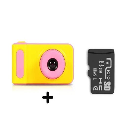 Imagem de Mini Câmera Digital Filmadora Infantil Criança Com Cartão de Memoria 8g