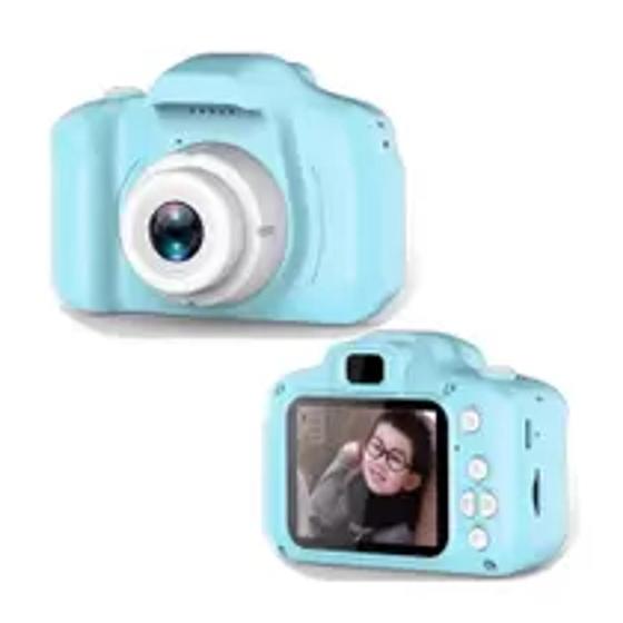 Imagem de Mini Câmera Digital Fotográfica Brinquedo X200 - Foto e Vídeo - Infantil Crianças - azul