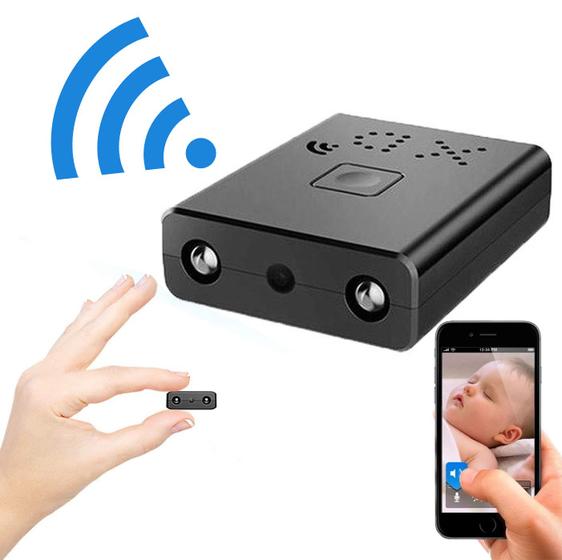 Imagem de Mini Câmera Escondida WiFi Acesso ao Vivo XD2 Filmadora Pequena Discreta Grava Audio e Video