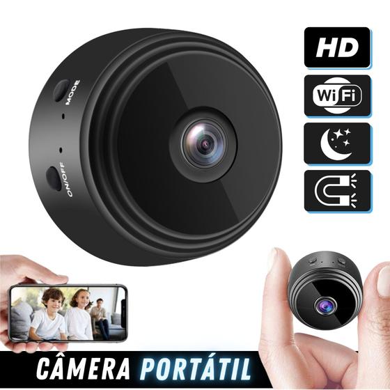 Imagem de Mini Camera Espiã Monitoramento Remoto Wifi HD Discreta