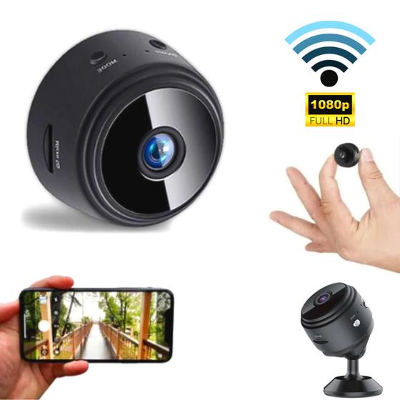 Mini Câmera Espiã Wifi A9 Visão Noturna Com Gravador De Voz Menor preço em Mini Câmera Espiã Wifi A9 Visão Noturna Com Gravador De Voz