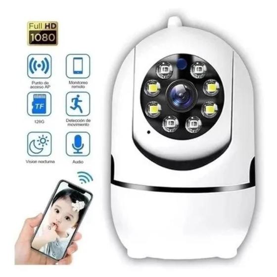 Imagem de Mini Câmera Ip Wi-fi Yoosee Full Color Com Altotrack Cor Branco