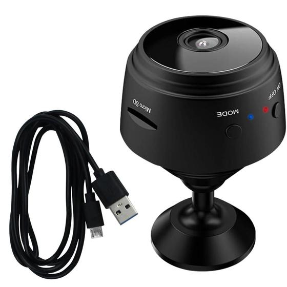 Imagem de Mini Camera  Wifi Espiã Com Áudio e Visão Noturna A9