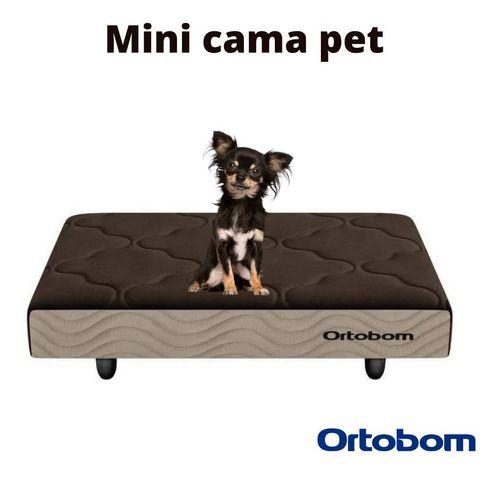 Imagem de Mini Caminha Box Pet Cachorro Gato Porte Pequeno 65x45x13cm