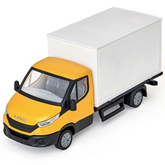 Imagem de Mini Caminhão Iveco Daily Miniatura Abre Porta Baú Usual Brinquedos