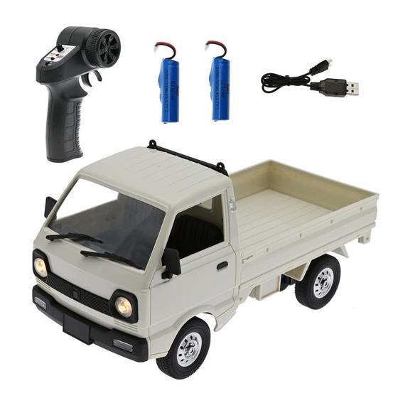 Imagem de Mini-caminhão RC Car KAROYD WPL D12mini 1/16 2,4 Ghz branco