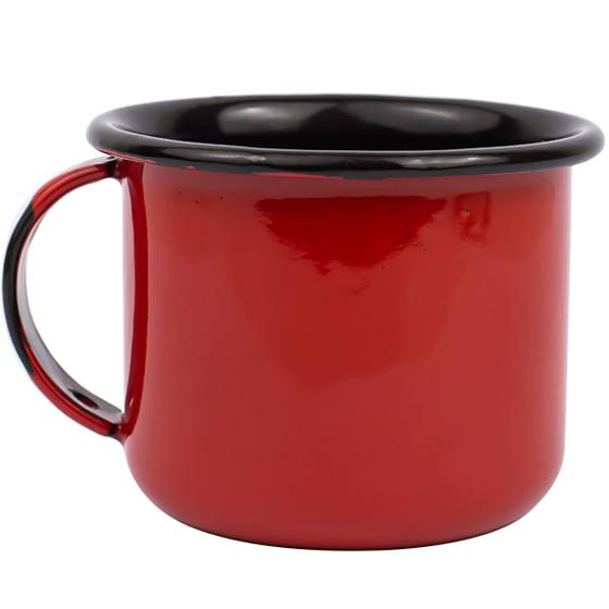Imagem de Mini Caneca Esmaltada Com Alça 90ml Xícara Em Ágata Para Café Esmaltados Silva