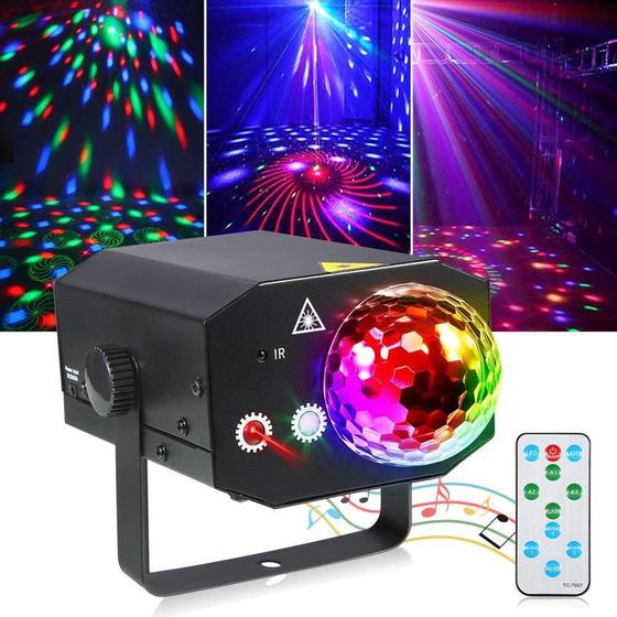 Imagem de Mini Canhao LED Efeito de Luz Projetor RGB Laser para Festas Bivolt