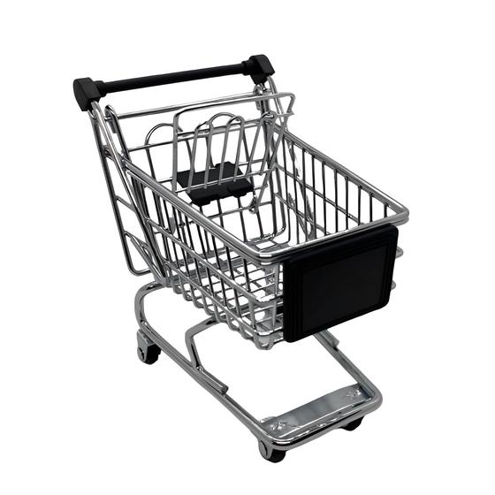 Mini Carrinho de Compra Preto Supermercado Porta Treco Decor Menor preço em Mini Carrinho de Compra Preto Supermercado Porta Treco Decor