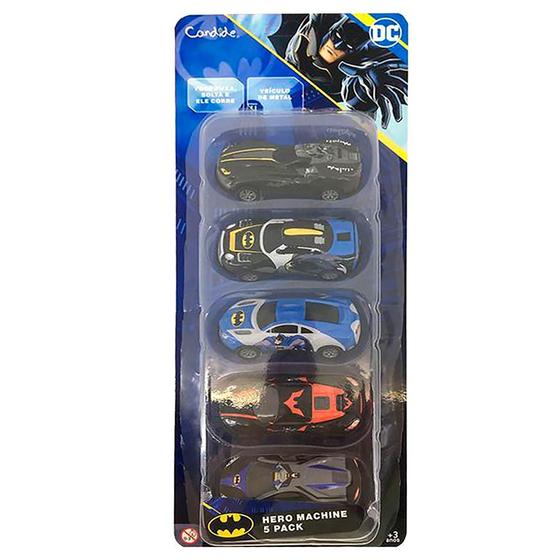 Imagem de Mini Carrinhos à Fricção - DC Batman - Batmóvel - 5 Hero Machine - Candide