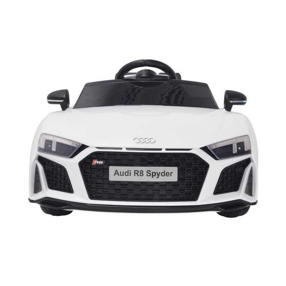 Mini Carro Elétrico 12v Audi R8 Spyder Branco BW123BR Menor preço em Mini Carro Elétrico 12v Audi R8 Spyder Branco BW123BR