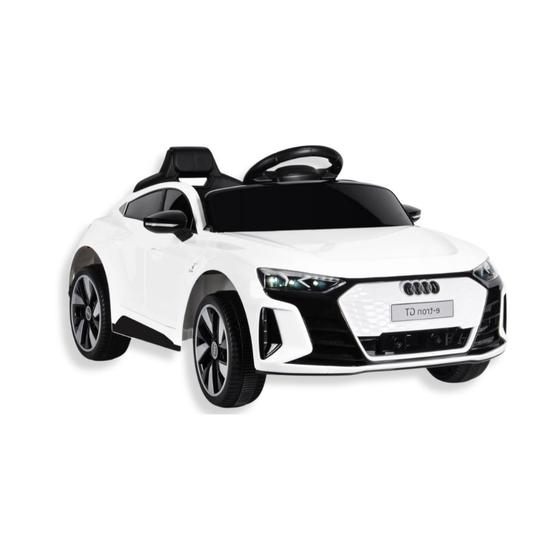 Imagem de Mini carro eletrico audi etron gt 6v branco - importway