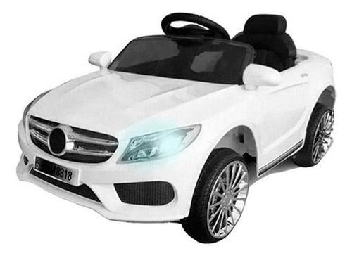 Imagem de Mini carro eletrico infantil 6v c/ controle remoto branco bw007br